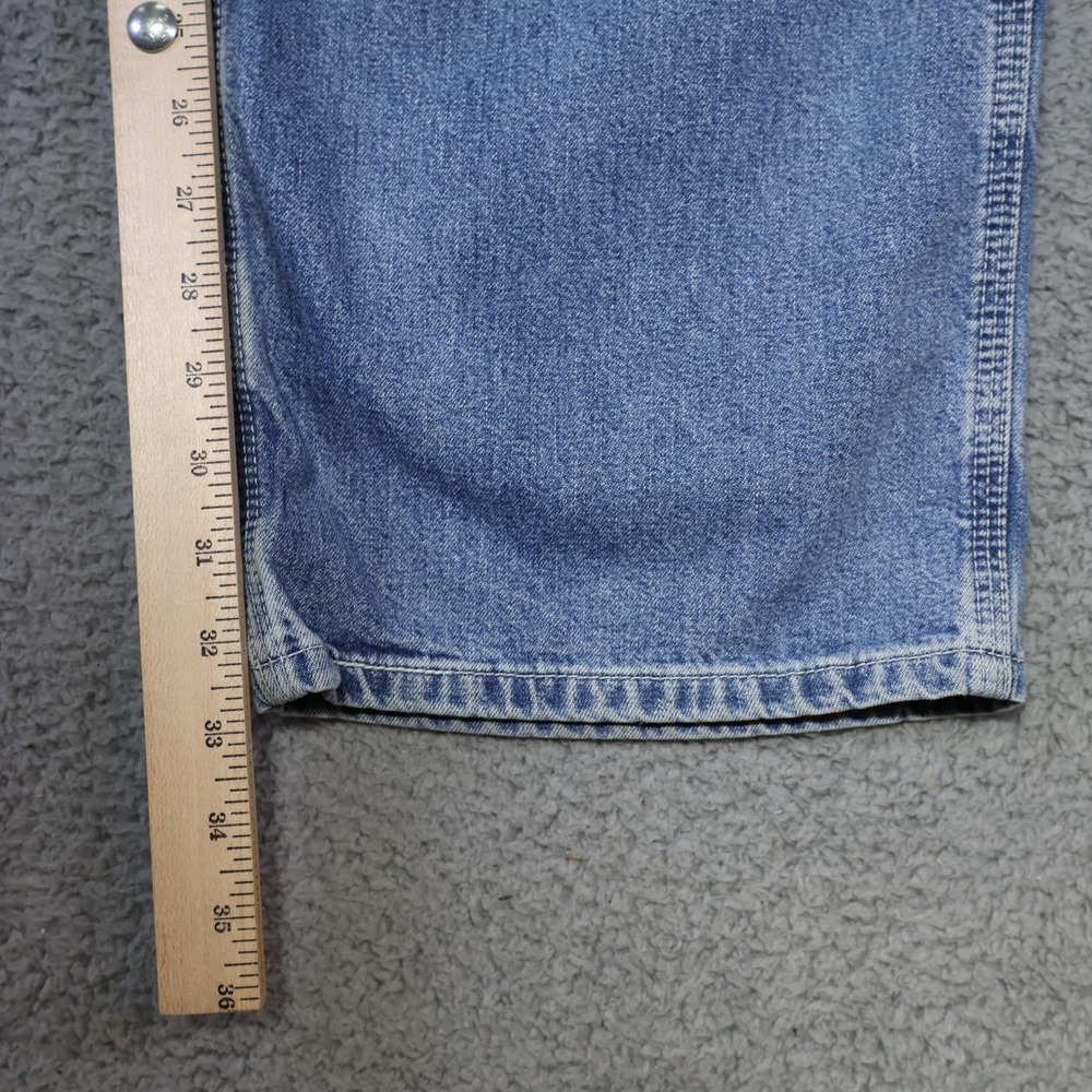 Gap Industrial Standard Mens Carpenter Jeans Blue Denim Workwear 36x34 - Picture 9 of 12